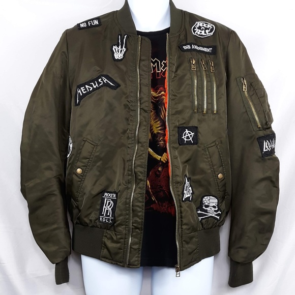 American Stitch Other - 🤘HOST PICK🤘 American Stitch Bomber Patch Jacket